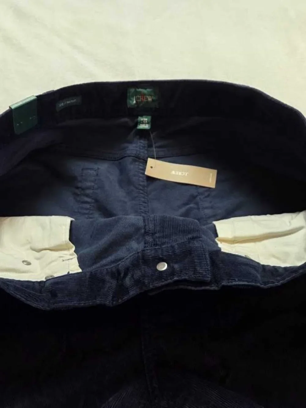 New 38x32 J.Crew 770 straight-fit five-pocket pant in stretch corduroy Navy cord